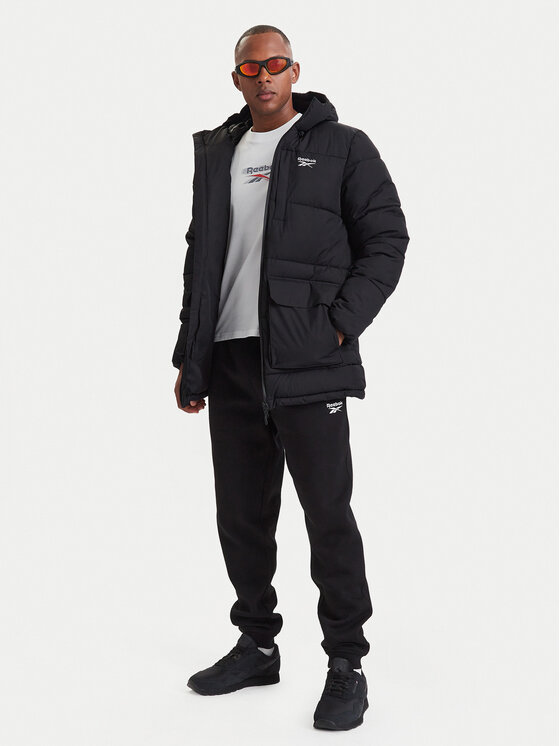 Reebok Reebok Zimní bunda RCC00077 Černá Regular Fit
