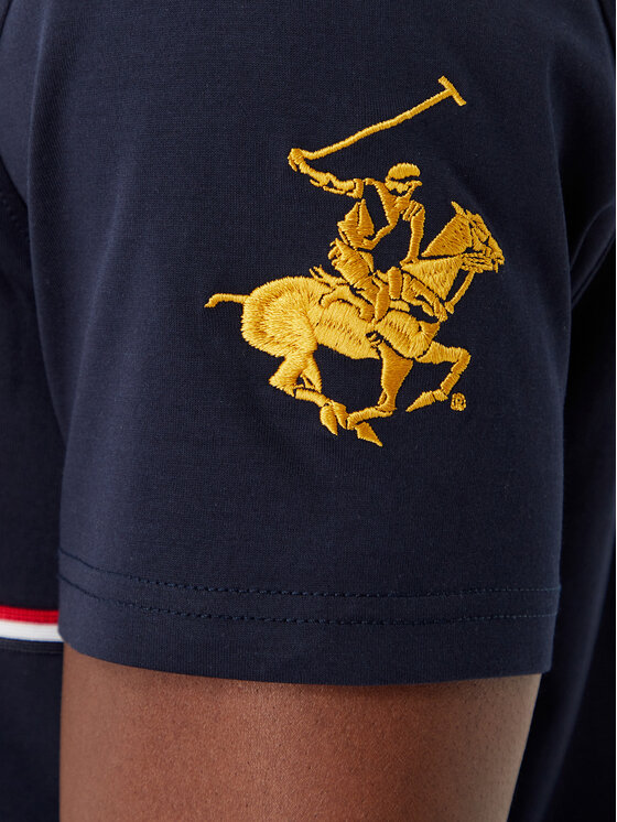 Beverly Hills Polo Club Beverly Hills Polo Club Marškinėliai P-SS26M-TS1519 Tamsiai mėlyna Regular Fit