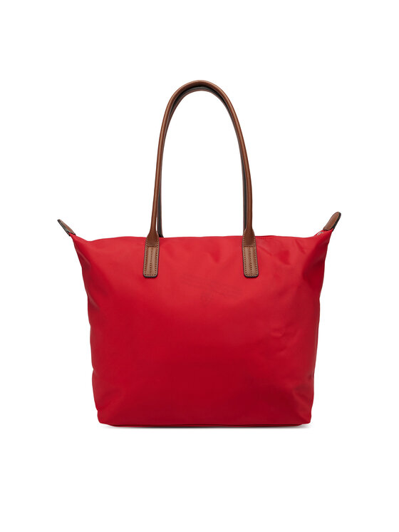 Tommy Hilfiger Tommy Hilfiger Дамска чанта Popette Tote AW0AW17711 Червен