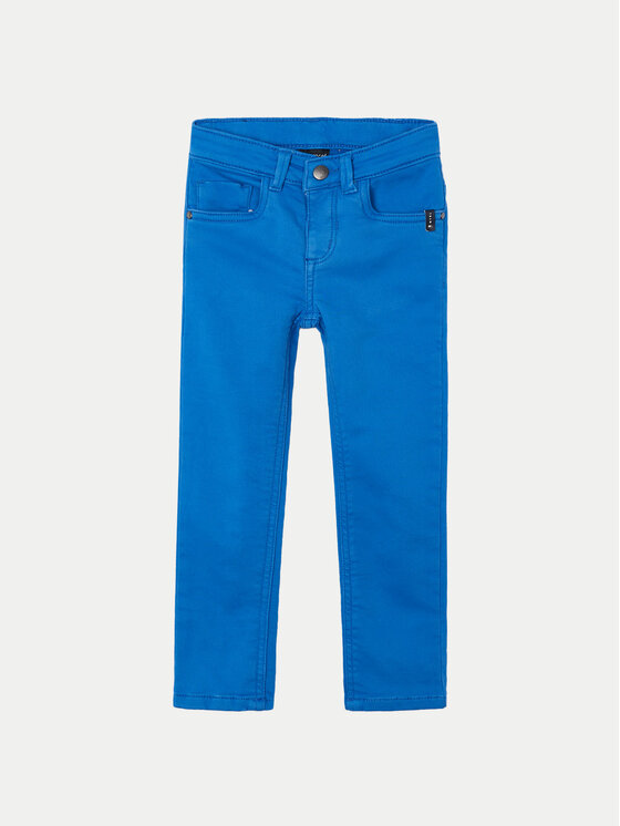 Mayoral Mayoral Hlače iz tkanine 4539 Modra Slim Fit