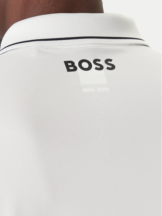 BOSS BOSS Polo Paul Pro 50506203 Balts Slim Fit