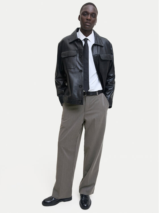 Jack & Jones Jack & Jones Chino kalhoty Bill 12293368 Šedá Wide Leg