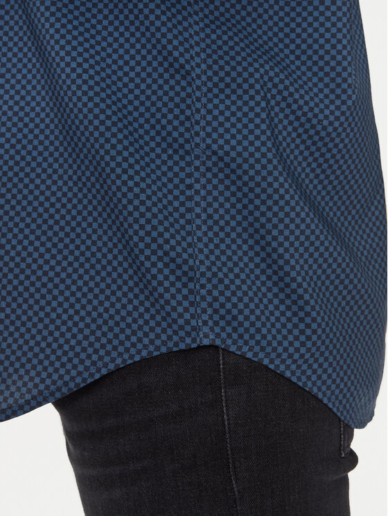Sisley Sisley Koszula 535VSQ03S Niebieski Regular Fit