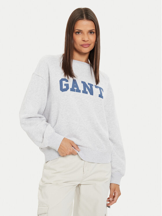 Gant Gant Mikina Graphic 4200488 Šedá Regular Fit