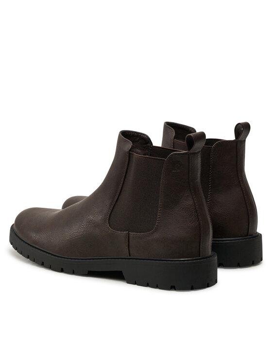 Pierre Cardin Pierre Cardin Kotníková obuv s elastickým prvkem 4714 Hnědá