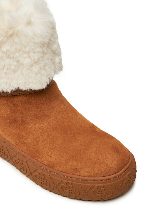Guess Guess Polokozačky Uncie FLFUNC ESU10 Hnědá