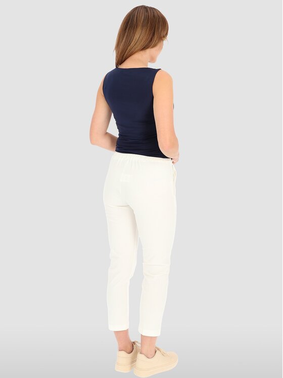 Perso Perso Spodnie damskie PTE242402F Biały Regular Fit