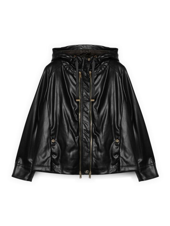 Fiorella Rubino Fiorella Rubino Giacca in similpelle R351T001228N033 Nero Regular Fit