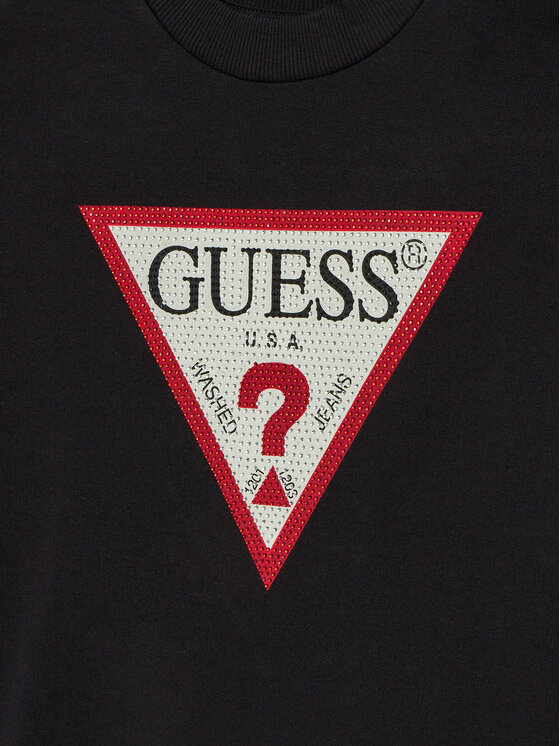Guess Guess Rochie tricotată J3YK20 KA6R4 Negru Regular Fit