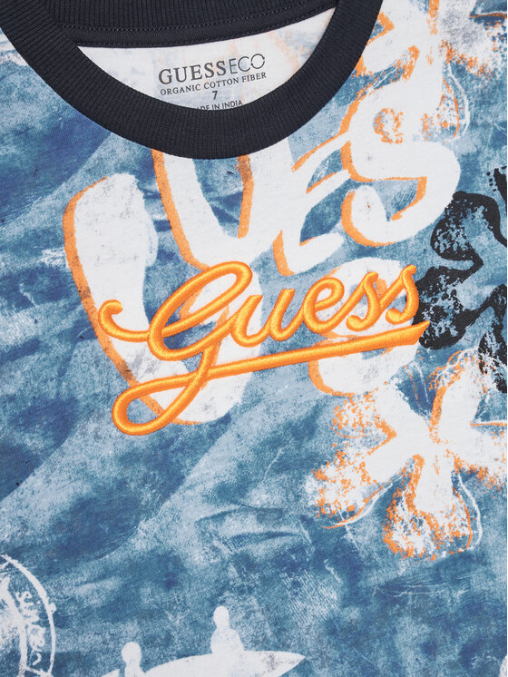 Guess Guess Tricou L5GI21 K8HM4 Albastru Regular Fit