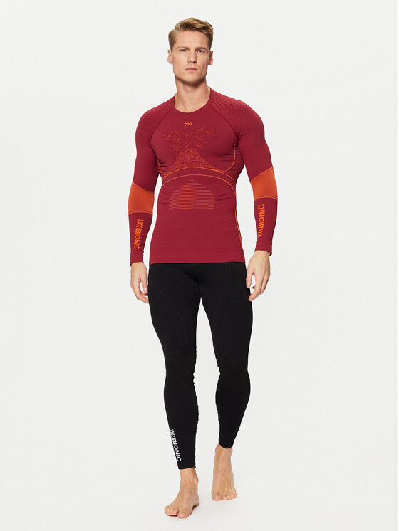 X-Bionic X-Bionic Termo bielizeň vrchné diely Energy Accumulator 4.0 Shirt Lg Sl EA-WT06W19M Bordová Slim Fit