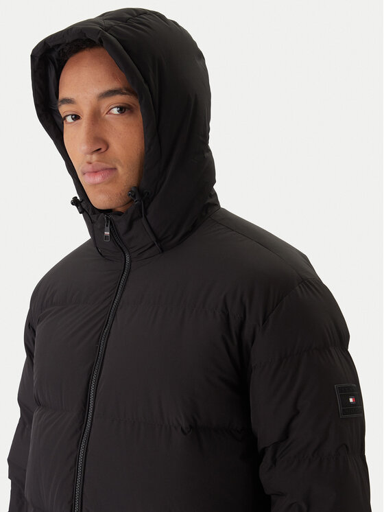 Tommy Hilfiger Tommy Hilfiger Vatovaná bunda MW0MW40628 Černá Regular Fit