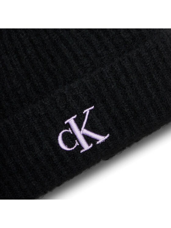 Calvin Klein Jeans Calvin Klein Jeans Čepice Thick Embroidery Beanie K60K612321 Černá