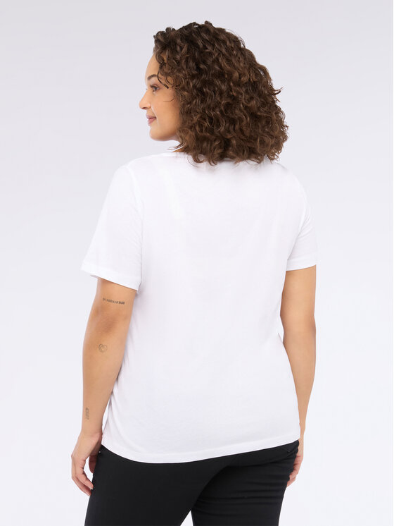 Fiorella Rubino Fiorella Rubino T-Shirt G02OL008855N011 Biały Regular Fit
