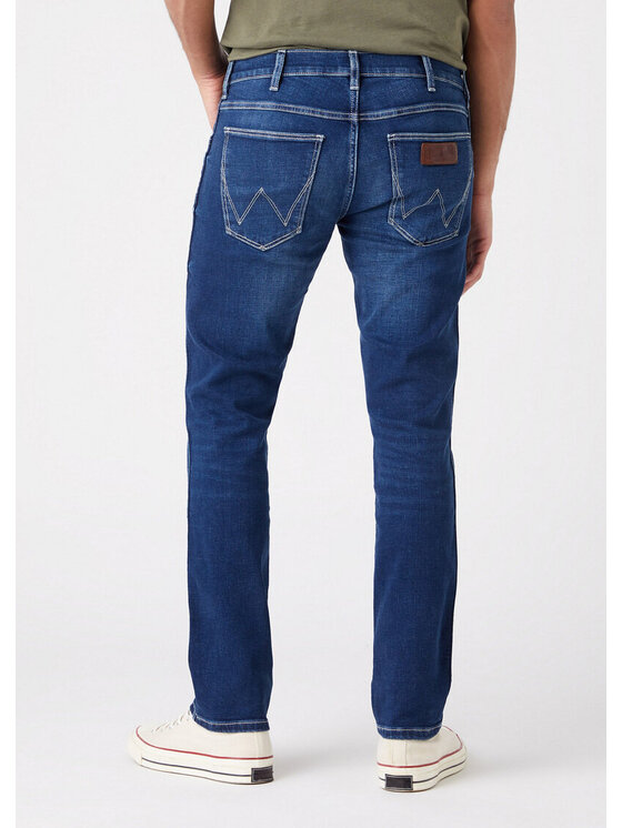 Wrangler Wrangler Jeansy LARSTON Niebieski Slim Fit