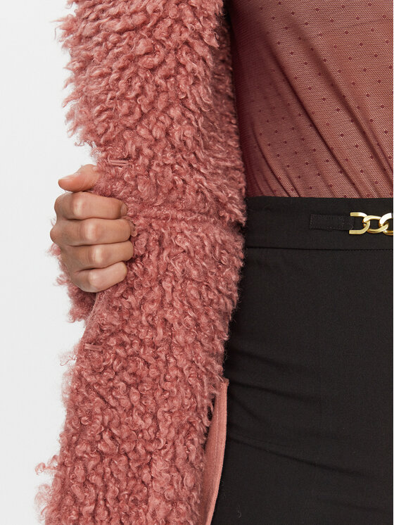 TWINSET TWINSET Fellmantel 232TT2100 Rosa Regular Fit