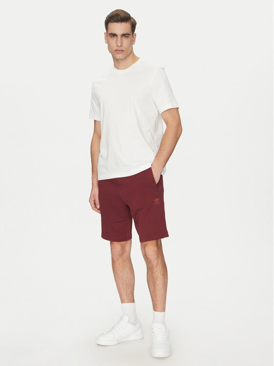 adidas adidas Sportske kratke hlače Essentials Trefoil JD2436 Crvena Regular Fit
