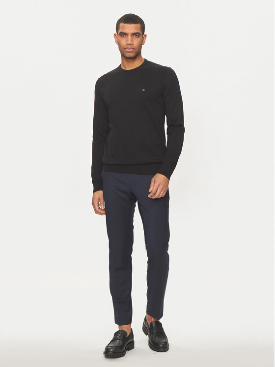 Calvin Klein Calvin Klein Sweter K10K113549 Czarny Regular Fit