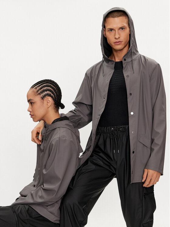 Rains Rains Яке за дъжд Jacket W3 12010 Сив Regular Fit