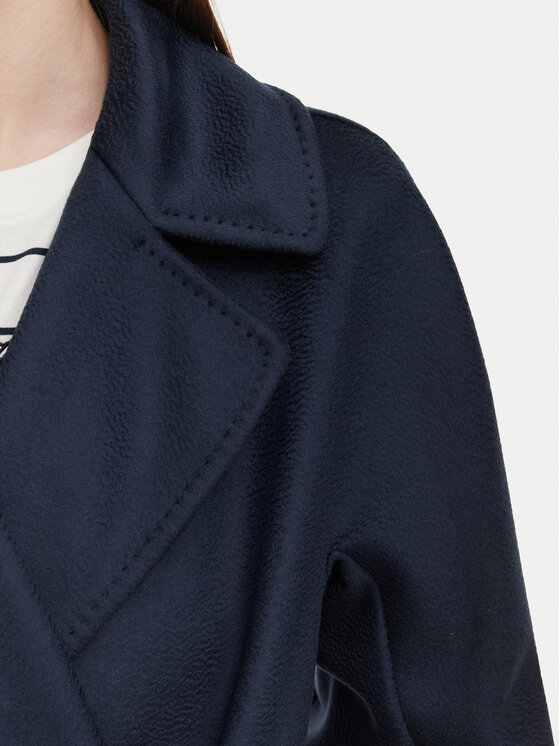 Weekend Max Mara Weekend Max Mara Palton de lână Resina 2625016021 Bleumarin Regular Fit
