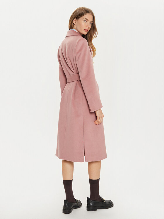 MAX&Co. MAX&Co. Vlněný kabát 2426016134200 Růžová Regular Fit