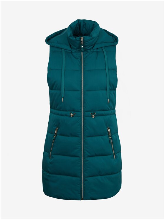 Orsay Orsay Bezrękawnik 816025-856000__40 Zielony Regular Fit