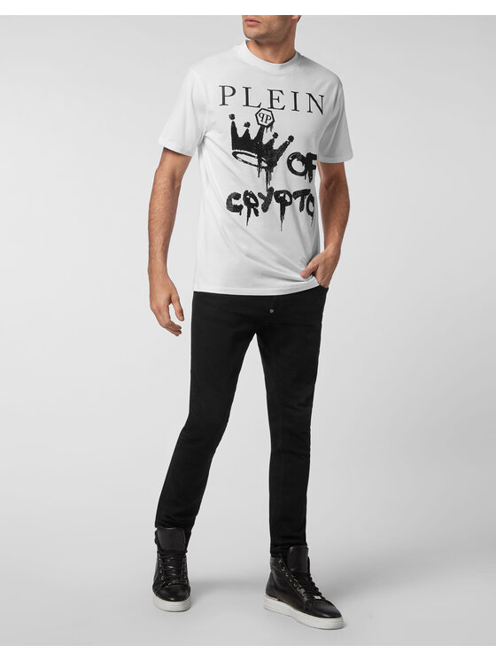 PHILIPP PLEIN PHILIPP PLEIN T-Shirt 13773 Biały Regular Fit