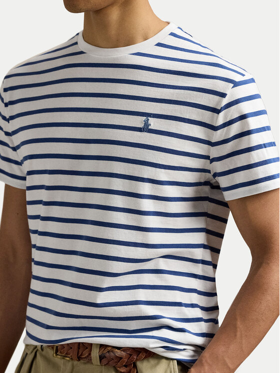 Polo Ralph Lauren Polo Ralph Lauren T-Shirt 710938134008 Σκούρο μπλε Custom Slim Fit