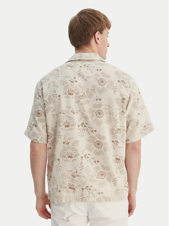 Guess Guess Camicia M6GH29 W1718 Beige Regular Fit