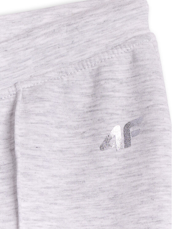 4F 4F Spodnie dresowe COSY Szary jasny Slim Fit