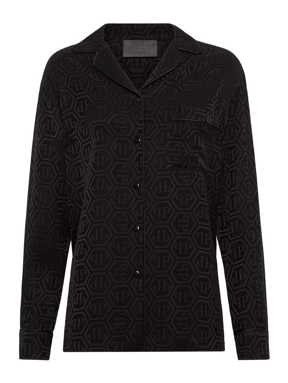 PHILIPP PLEIN PHILIPP PLEIN Košeľa 19233 Čierna Fitted Fit