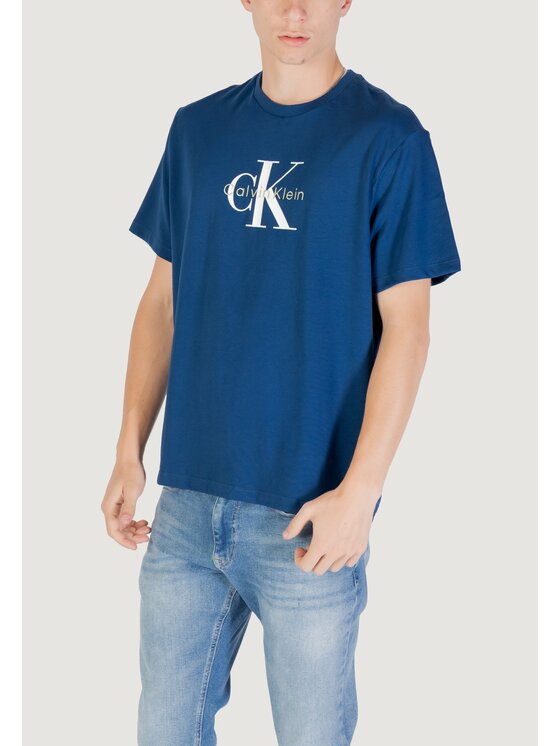 Calvin Klein Jeans Calvin Klein Jeans T-Shirt Hero Monologo LV04RB862G Γαλάζιο Regular Fit