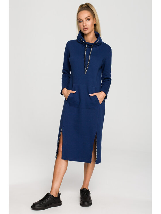 Made of Emotion Made of Emotion Vestito da giorno M688 Blu scuro Regular Fit