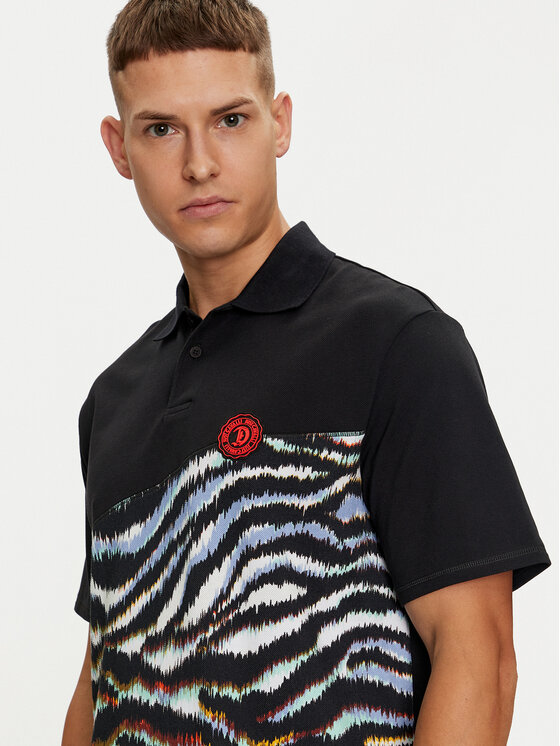 Just Cavalli Just Cavalli Polo majica 76OAG6R1 Črna Regular Fit