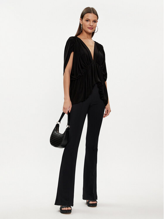 NORMA KAMALI NORMA KAMALI Μπλουζάκι KK4226PL849001 Μαύρο Regular Fit