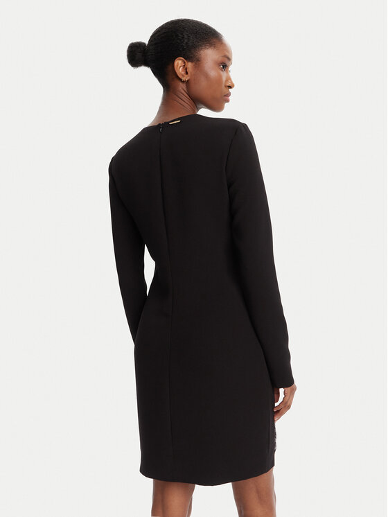 Just Cavalli Just Cavalli Rochie cocktail 79PAO918 Negru Regular Fit