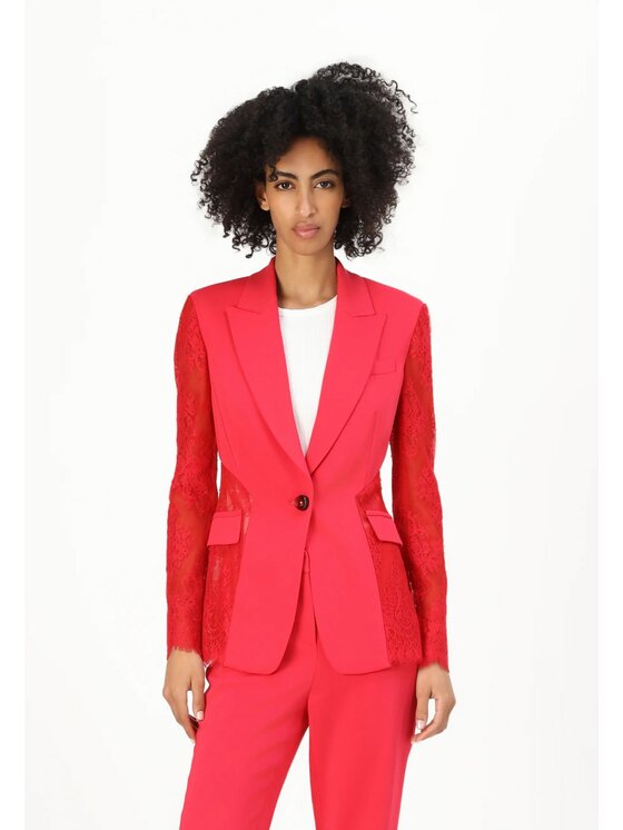 PINKO PINKO Giacca a vento 85244 Rosso Regular Fit