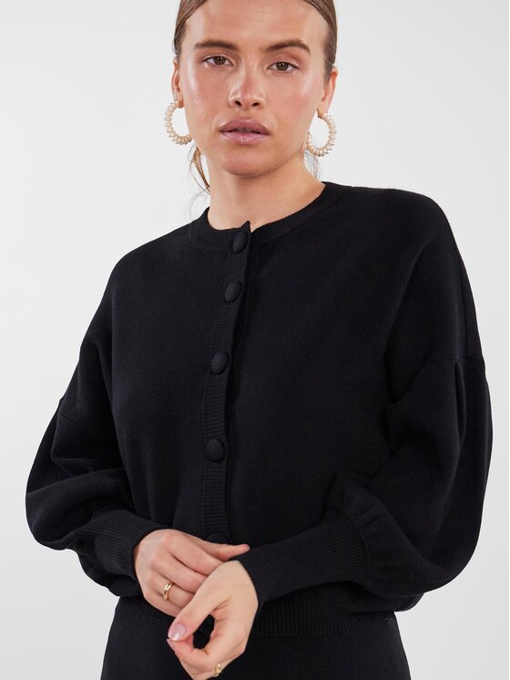 YAS YAS Kardigan 26030699 Černá Regular Fit