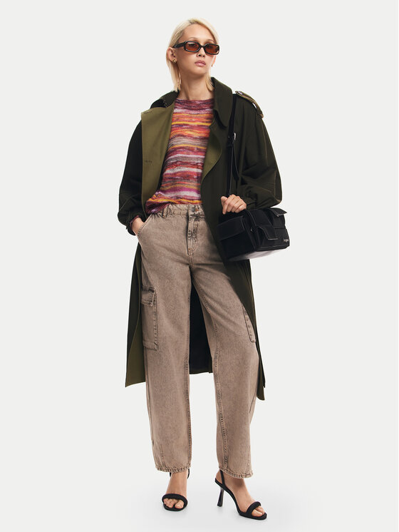 Desigual Desigual Jeans Casandr 24WWDD96 Grau Straight Fit