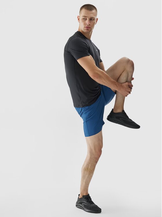 4F 4F Pantaloncini sportivi 4FWAW24TFSHM696-32S Blu Regular Fit