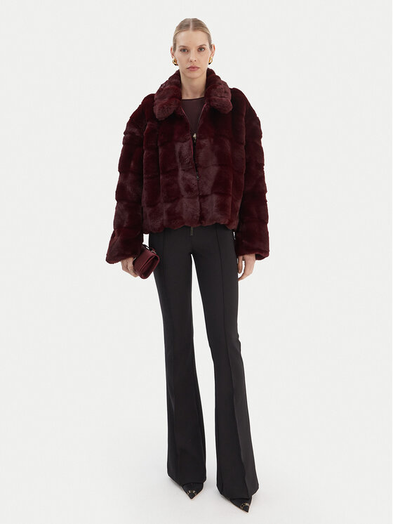 Bardot Bardot Szőrme Sylvie 59474JB4 Bordó Relaxed Fit