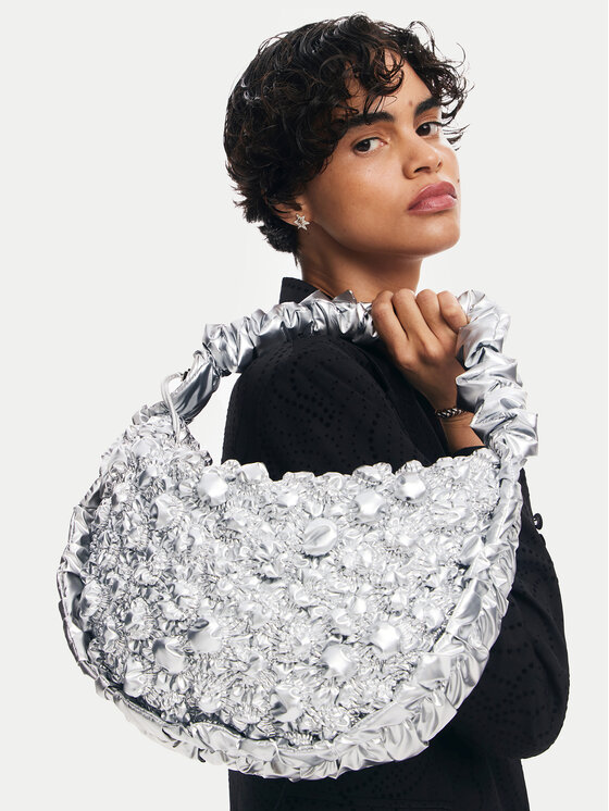 Desigual Desigual Handtasche Flossy 24WAXA18 Silberfarben