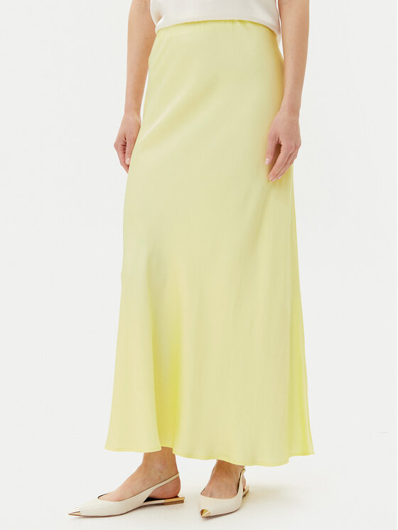 ViCOLO ViCOLO Maxi sukně Gonna TD0472 Žlutá Slim Fit