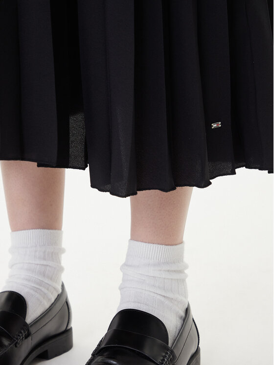 Tommy Hilfiger Tommy Hilfiger Haljina za svaki dan WW0WW39342 Crna Regular Fit