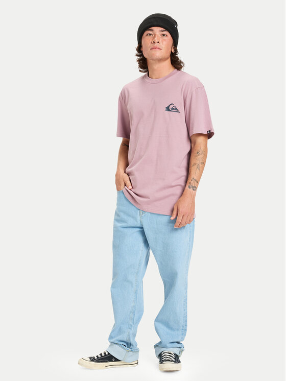 Quiksilver Quiksilver Тишърт Ev Mini Logo Ss EQYZT08181 Виолетов Regular Fit