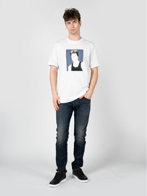 Diesel Diesel T-Shirt A03803-0BEAF Λευκό Regular Fit