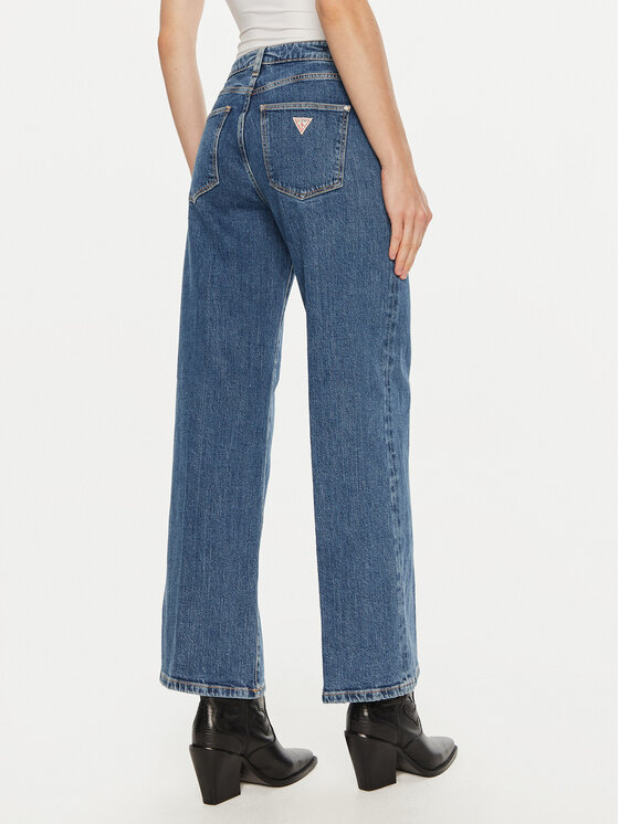 Guess Guess Джинси W4BA1A D4NH5 Голубий Wide Leg