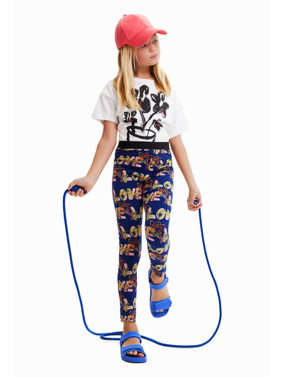 Desigual Desigual Leggings 23SGKK03 Sötétkék Slim Fit