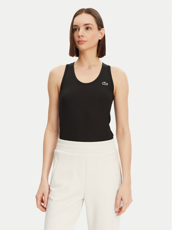 Lacoste Top TF4874 Čierna Slim Fit