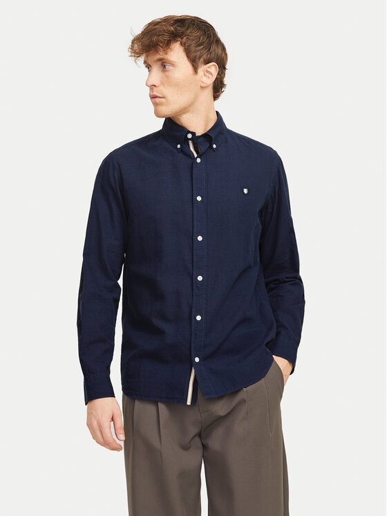 Jack&Jones Jack&Jones Krekls Summer 12274599 Tumši zils Regular Fit